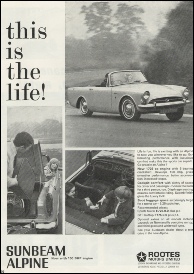 Sunbeam Alpine Advert