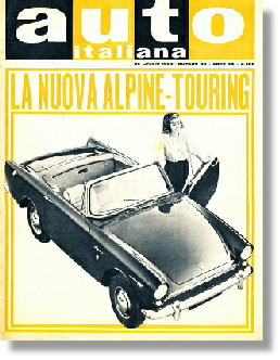 Sunbeam Alpine Auto Italiana Magazine Cover